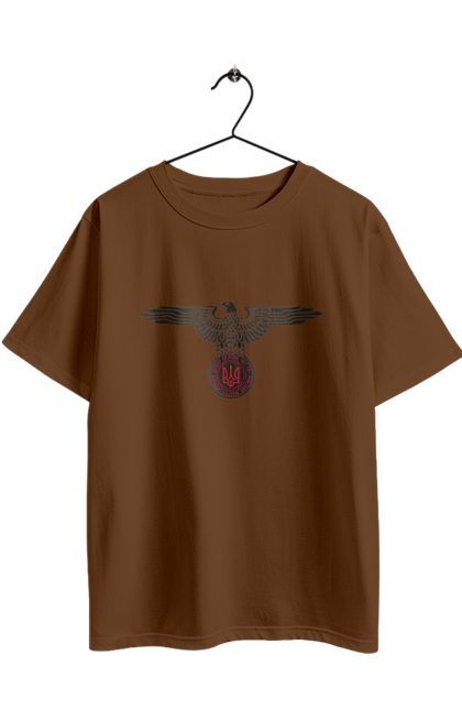 Футболка оверсайз з принтом "Орел і Український Герб". Герб, герб україни, орел, патріотичне, україна, українська символіка, українське. 2070702