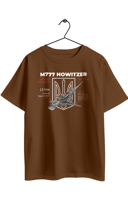 Футболка оверсайз с принтом 155 мм гаубица M777. Archer, bayraktar, himars, javelin, m777, patriot, weapon, zaluzhny, гаубица. 2070702