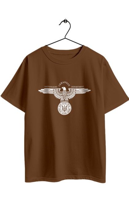 Футболка оверсайз з принтом "Орел і Тризуб". Герб, герб україни, орел, патріотичне, україна, українська символіка, українське. 2070702