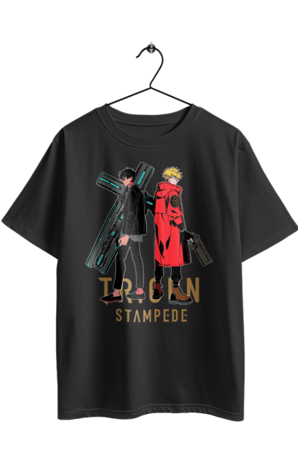 Футболка оверсайз з принтом "Триган". Netflix, nicholas d. wolfwood, trigun, vash the stampede, аніме, веш ураган, манга, нетфлікс, ніколас д. вульфвуд, триган. 2070702