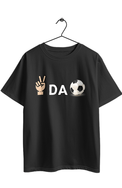 Футболка оверсайз з принтом "Ребус піс да бол". Гумор, мем, писдабол, прикольна, ребус, смішна. 2070702