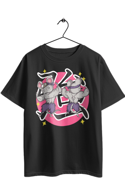 Футболка оверсайз з принтом "Винищувач Демонів Миші Узуй Тенгена". Anime, demon slayer, kimetsu no yaiba, manga, аніме, винищувач демонів, манга, миші, тенген узуй. 2070702