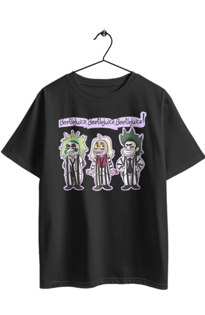 Oversized t-shirt with prints Beetlejuice. Beetlejuice, comedy, ghost, horror, movie, tim burton, warner bros. 2070702