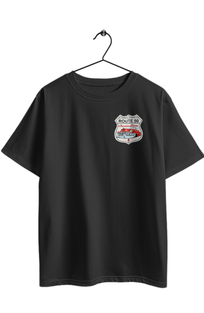 Футболка оверсайз з принтом "Route 50". Байк, байкер, байкер клуб, брат, брати, брутал, гарячий асфальт, гарячий кінь, гарячий стрижень, дорога 50, дорога 66, дорога 80, дороги америки, дороги україни, жага швидкості, клуб байкерів, мотоцикл, мотоцикліст, справжній чоловік, чувак, швидкість. 2070702