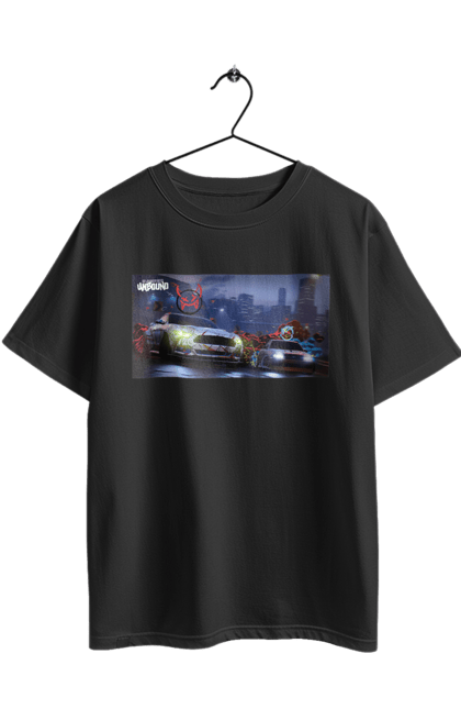 Oversized t-shirt with prints Need for Speed Unbound. Heat, need, need for speed, nfs, speed, unbound. 2070702