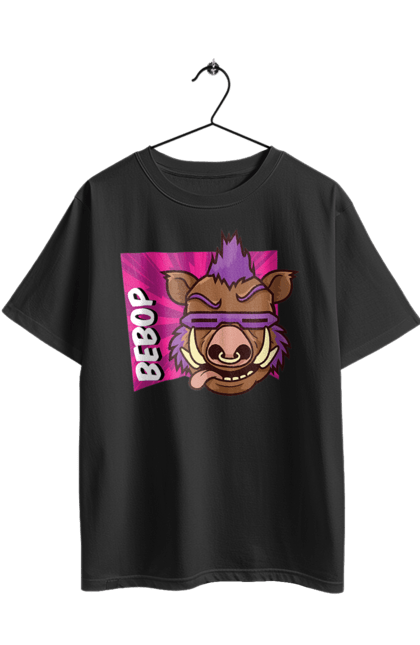 Футболка оверсайз з принтом "Черепашки ніндзя Бібоп". Bebop, ninja turtles, бібоп, злодій, комікс, мультсеріал, ніндзя, черепашки ніндзя, черепашки-ніндзя. 2070702