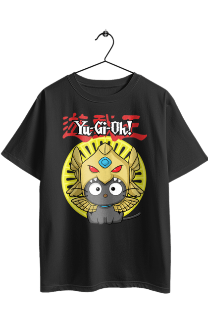 Футболка оверсайз з принтом "Yu Gi Oh! Чококет". Chococat, hello kitty, yu gi oh, yu-gi-oh, аніме, бренд, персонаж, хелло кітті, чококет. 2070702