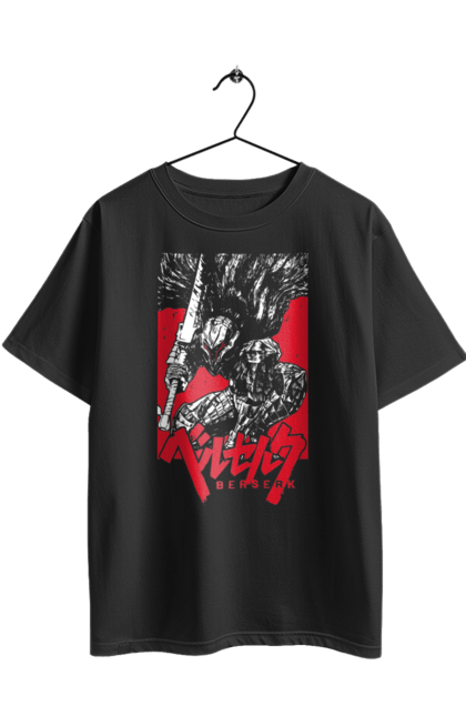 Oversized t-shirt with prints Berserk. Anime, berserk, griffith, guts, kentaro miura, manga. 2070702