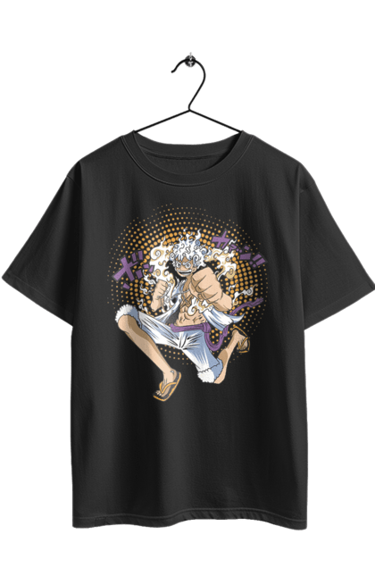 Футболка оверсайз з принтом "Ван Піс Луффі". Luffy, one piece, аніме, ван піс, великий куш, луффі, манга, монки де луффі, пірати. 2070702