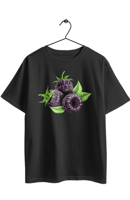 Футболка оверсайз з принтом "Ожина". Ожина, ягода. 2070702