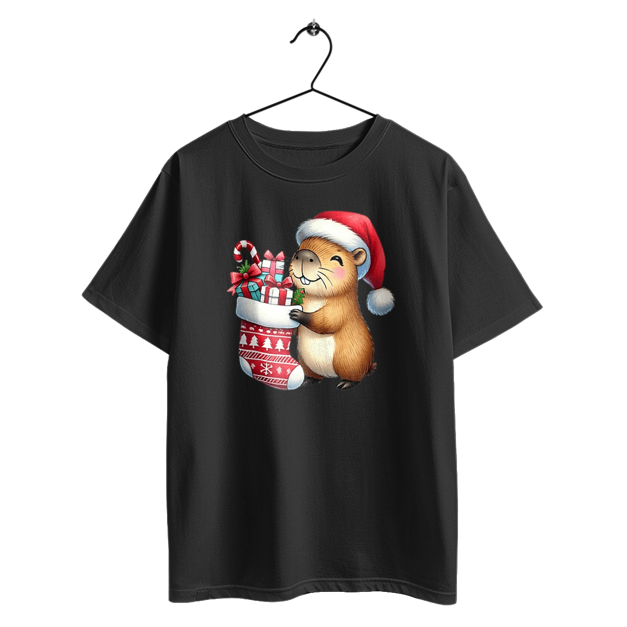 Різдвяна капібара з подарунком