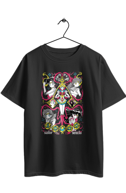 Футболка оверсайз с принтом Сейлор Мун. Sailor moon, usagi tsukino, аниме, драма, махо-сёдзё, сейлор мун, сериал, усаги цукино. 2070702