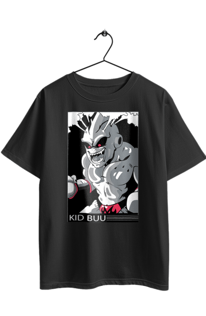 Oversized t-shirt with prints Dragon Ball Majin Buu. Anime, antagonist, dragon ball, majin buu, manga, tv series. 2070702