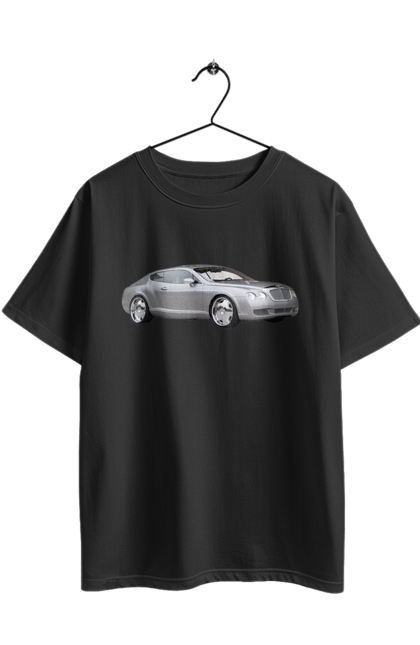 Футболка оверсайз з принтом "Авто". Авто, автомобиль, дорогий автомобіль, сірий автомобіль, стильний автомобіль. 2070702