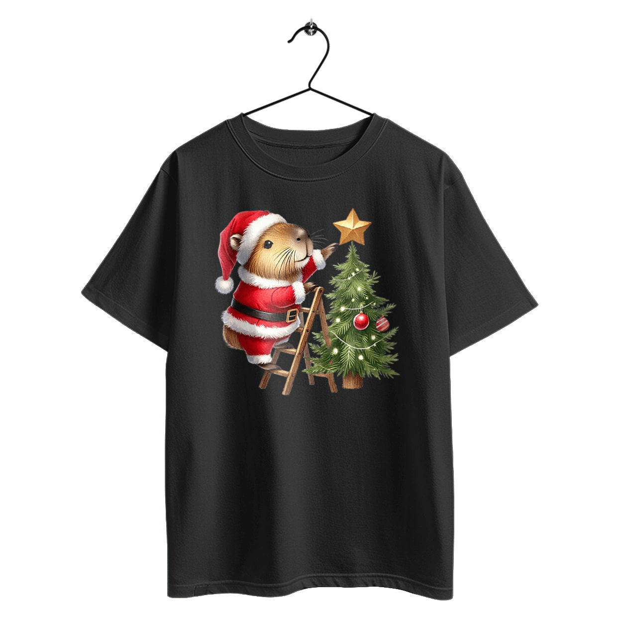 Рождественская капибара с ёлкой