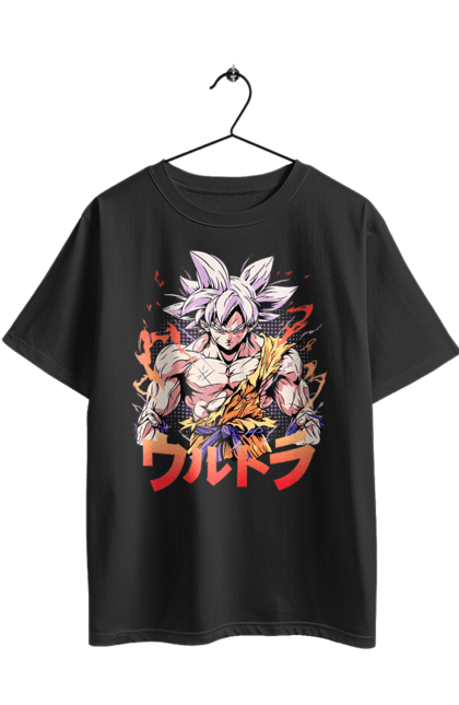 Футболка оверсайз з принтом "Перли дракона Сон Гоку". Dragon ball, manga, son goku, аніме, гоку, манга, перли дракона, сон гоку. 2070702