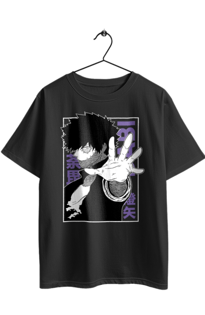 Футболка оверсайз з принтом "Моя академія героїв Дабі". Dabi, my hero academia, todoroki, toya todoroki, академія юей, аніме, дабі, моя академія героїв, тодорокі, тойя тодорокі. 2070702