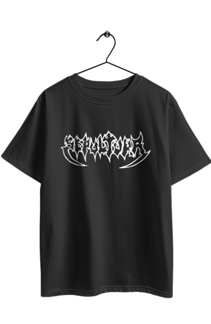 Oversized t-shirt with prints Sepultura. Death metal, det metal, groove metal, group, metal, music, rock, sepulture, thrash metal, trash metal. 2070702