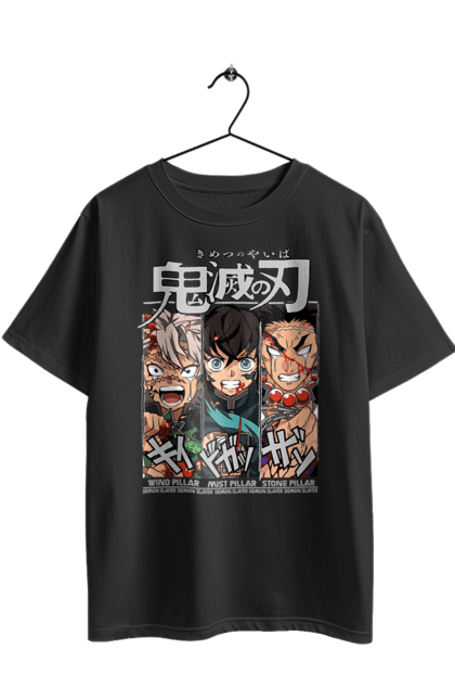 Футболка оверсайз з принтом "Винищувач Демонів Санемі, Муічіро, Гьомей". Demon slayer, kimetsu no yaiba, muichiro, аніме, винищувач демонів, гьомей, манга, муічіро, санемі. 2070702