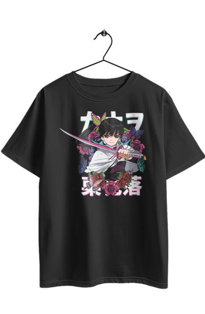 Футболка оверсайз з принтом "Винищувач Демонів Канао". Anime, demon slayer, kanao, kimetsu no yaiba, manga, аніме, винищувач демонів, канао, манга, серіал. 2070702