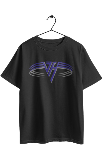 Oversized t-shirt with prints Van Halen. Glam metal, group, hard rock, heavy metal, metal, music, pop rock, rock, van halen. 2070702