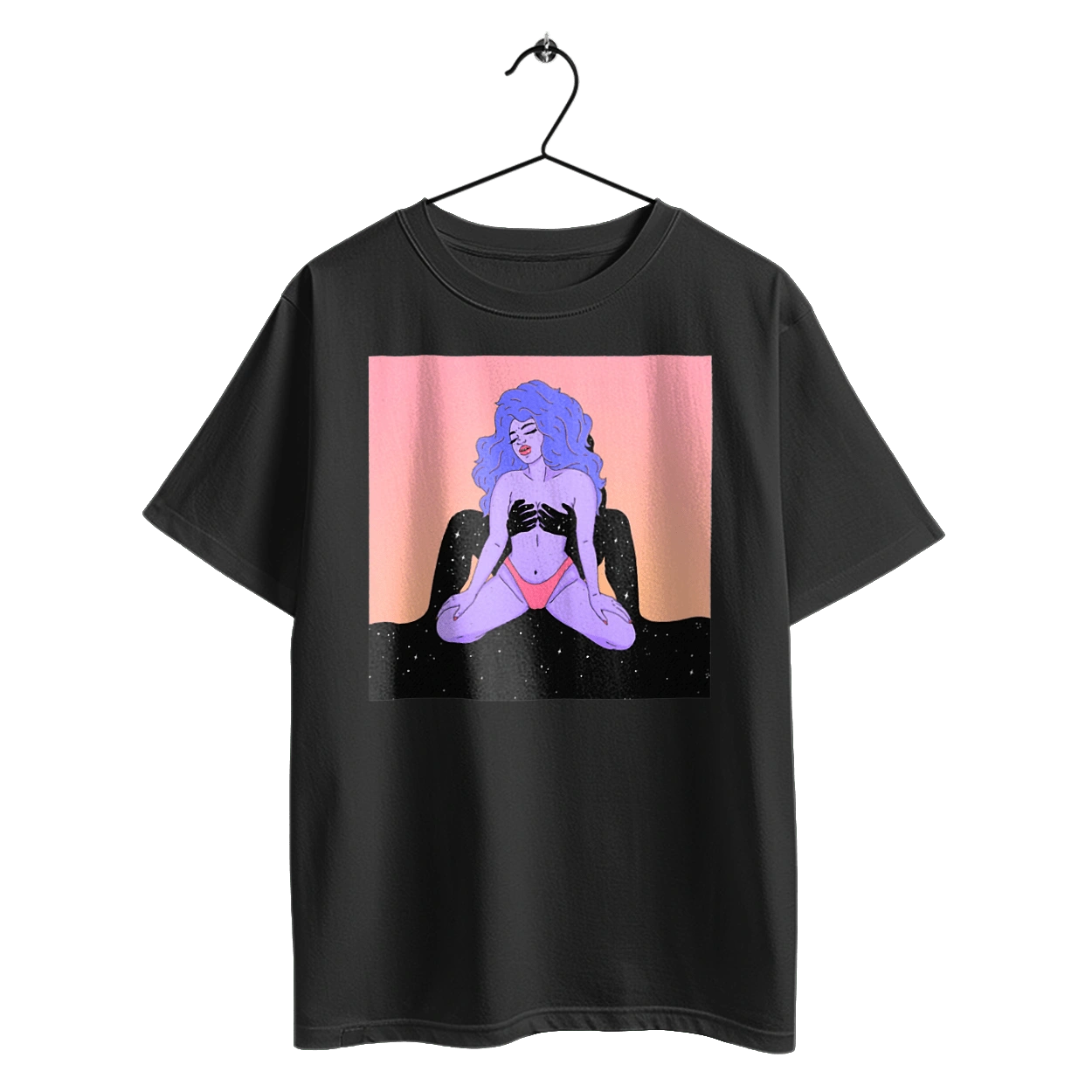 Фіолетова Дівчина В Трусиках