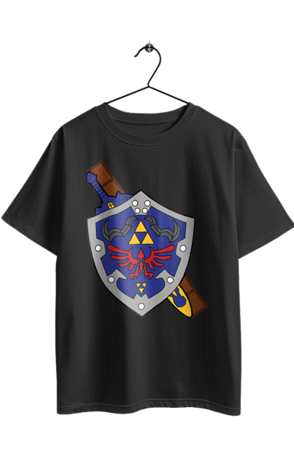 Футболка оверсайз з принтом "The Legend of Zelda". Legend of zelda, nintendo, zelda, аркада, бойовик, відеогра, гра, квест, пригоди, шіґеру міямото. 2070702