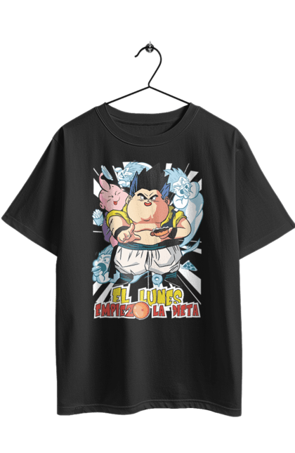 Футболка оверсайз з принтом "Перли дракона Готенкс". Anime, dragon ball, gotenks, manga, аніме, вегета, гоку, готенкс, манга, перли дракона. 2070702