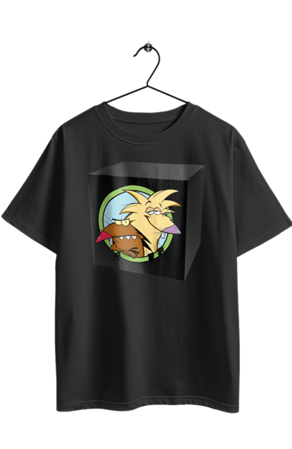 Футболка оверсайз з принтом "Black Box". Black box, бобер, боєприпас, коробка, повернись живим. 2070702