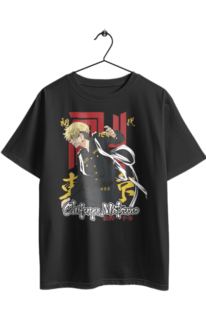 Футболка оверсайз с принтом Токийские мстители Чифую. Chifuyu matsuno, tokyo revengers, аниме, манга, токийская свастика, токийские мстители, чифую, чифую мацуно. 2070702