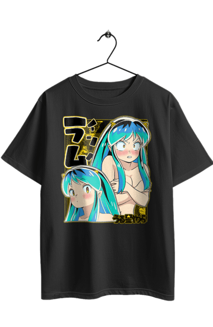 Футболка оверсайз з принтом "Urusei Yatsura Лам". Anime, lum, manga, urusei yatsura, аніме, лам, манга, нестерпні прибульці. 2070702