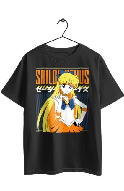 Футболка оверсайз з принтом "Сейлор Венера". Minako aino, sailor moon, sailor venus, аніме, драма, махо-сьодзьо, мінако айно, сейлор венера, сейлор мун, серіал. 2070702
