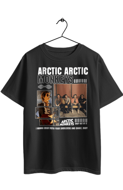 Oversized t-shirt with prints Arctic Monkeys. Arctic monkeys, garage rock, group, indie rock, music, post-punk revival, psychedelic rock, rock. 2070702