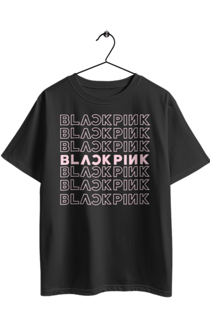 Футболка оверсайз з принтом "Blackpink". Blackpink, k pop, yg entertainment, блекпінк, група, к-поп, музика, музичний гурт. 2070702