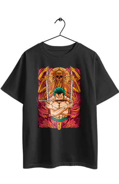 Футболка оверсайз з принтом "Ван Піс Зоро". One piece, roronoa zoro, аніме, ван пис, ван піс, зоро, манга, ророноа зоро, фехтувальник. 2070702