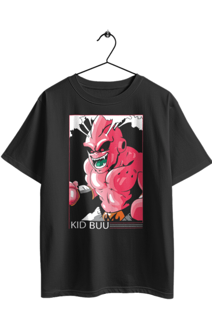 Oversized t-shirt with prints Dragon Ball Majin Buu. Anime, antagonist, dragon ball, majin buu, manga, tv series. 2070702