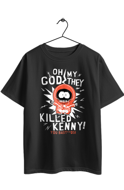 Футболка оверсайз з принтом "Південний парк Кенні". Kenny, kenny mccormick, south park, кенні, кенні маккормік, мультсеріал, південний парк. 2070702