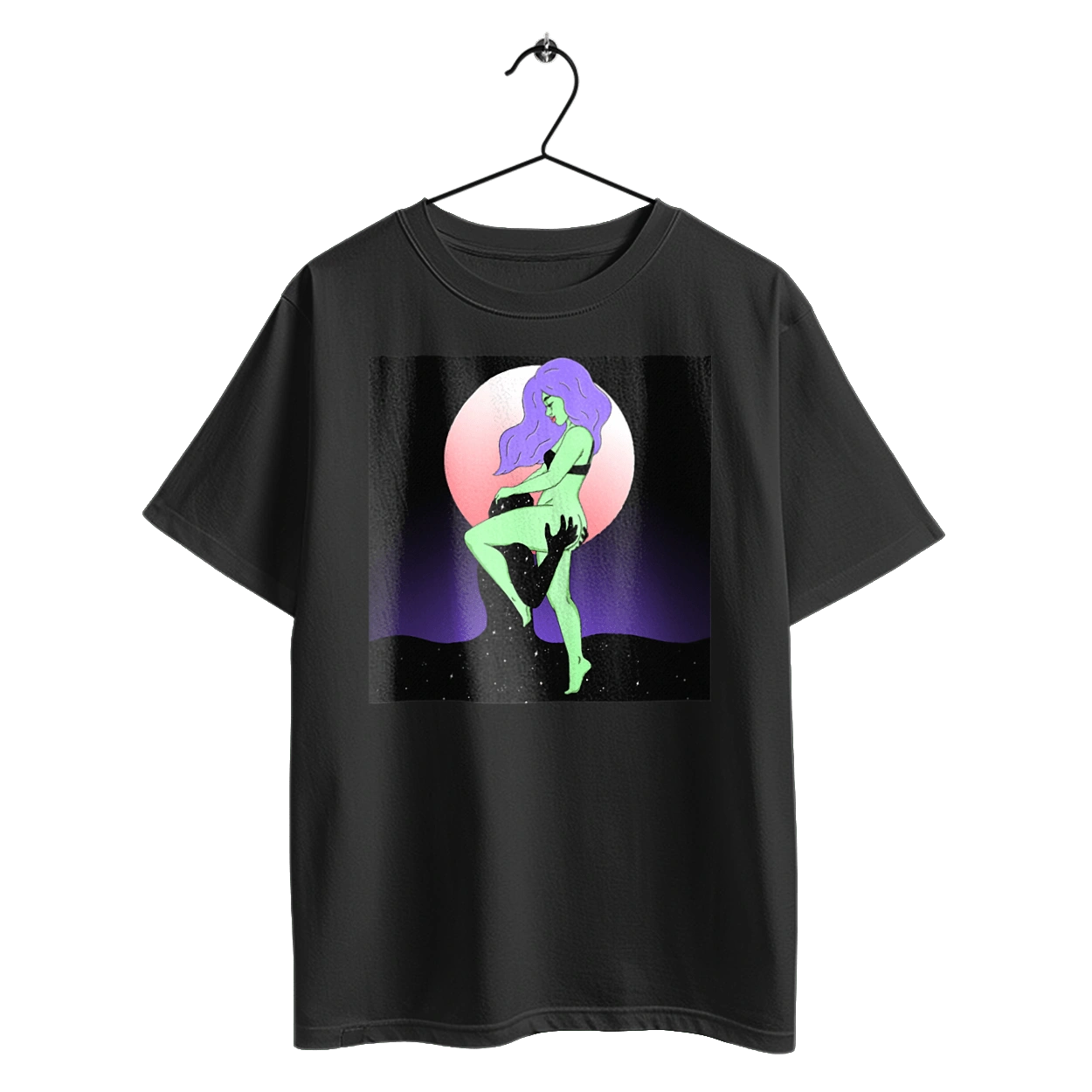 Green Girl And The Moon