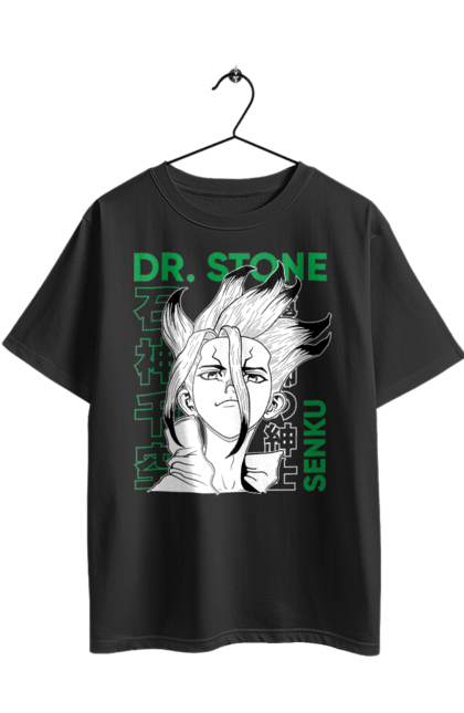 Oversized t-shirt with prints Dr. Stone Senku. Anime, dr. stone, ishigami, manga, senku, senku ishigami. 2070702