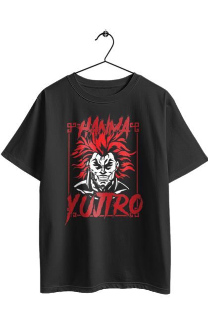 Футболка оверсайз з принтом "Боєць Баки Ханма Юдзіро". Anime, hanma baki, manga, yujiro hanma, аніме, боєць баки, бойові мистецтва, манга, серіал, ханма юдзіро. 2070702