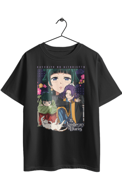 Футболка оверсайз з принтом "Монолог травниці". Apothecary diaries, jinshi, maomao, аніме, манга, мао мао, монолог травниці, ранобе, фармацевт, цзіньші. 2070702
