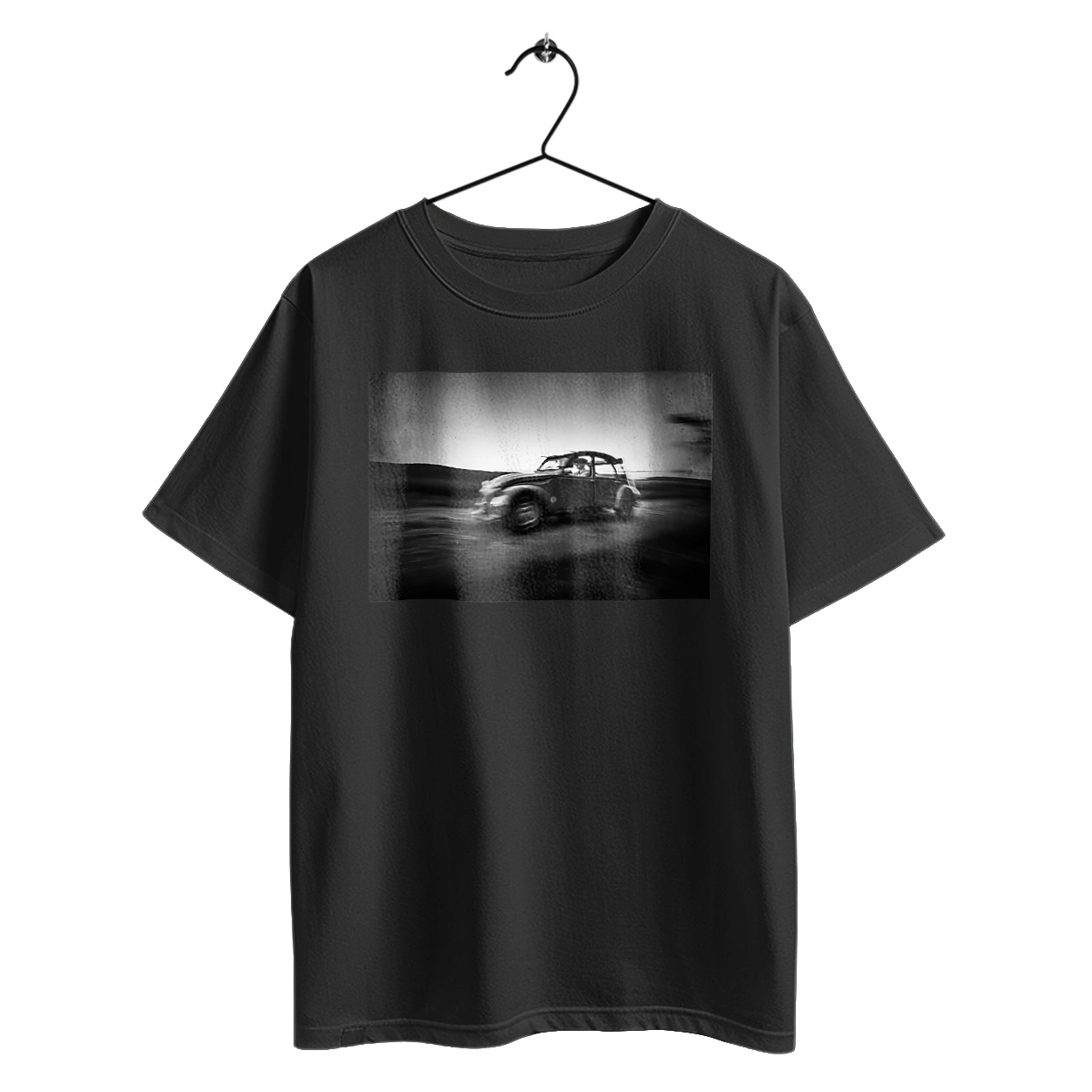 Retro car black and white