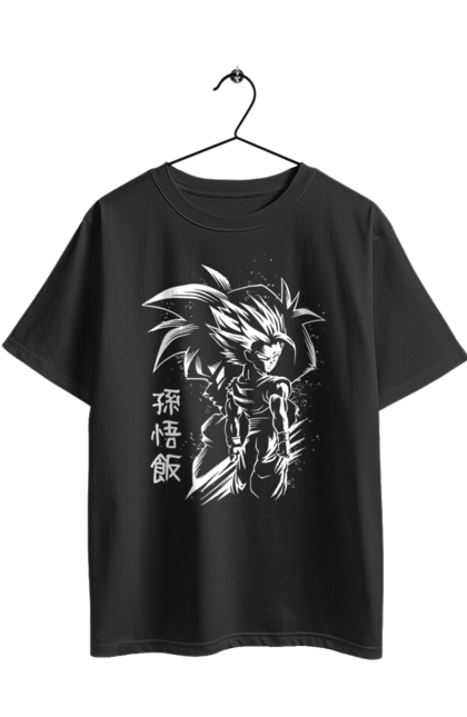 Футболка оверсайз з принтом "Перли дракона Сон Гоку". Dragon ball, manga, son goku, аніме, гоку, манга, перли дракона, сон гоку. 2070702