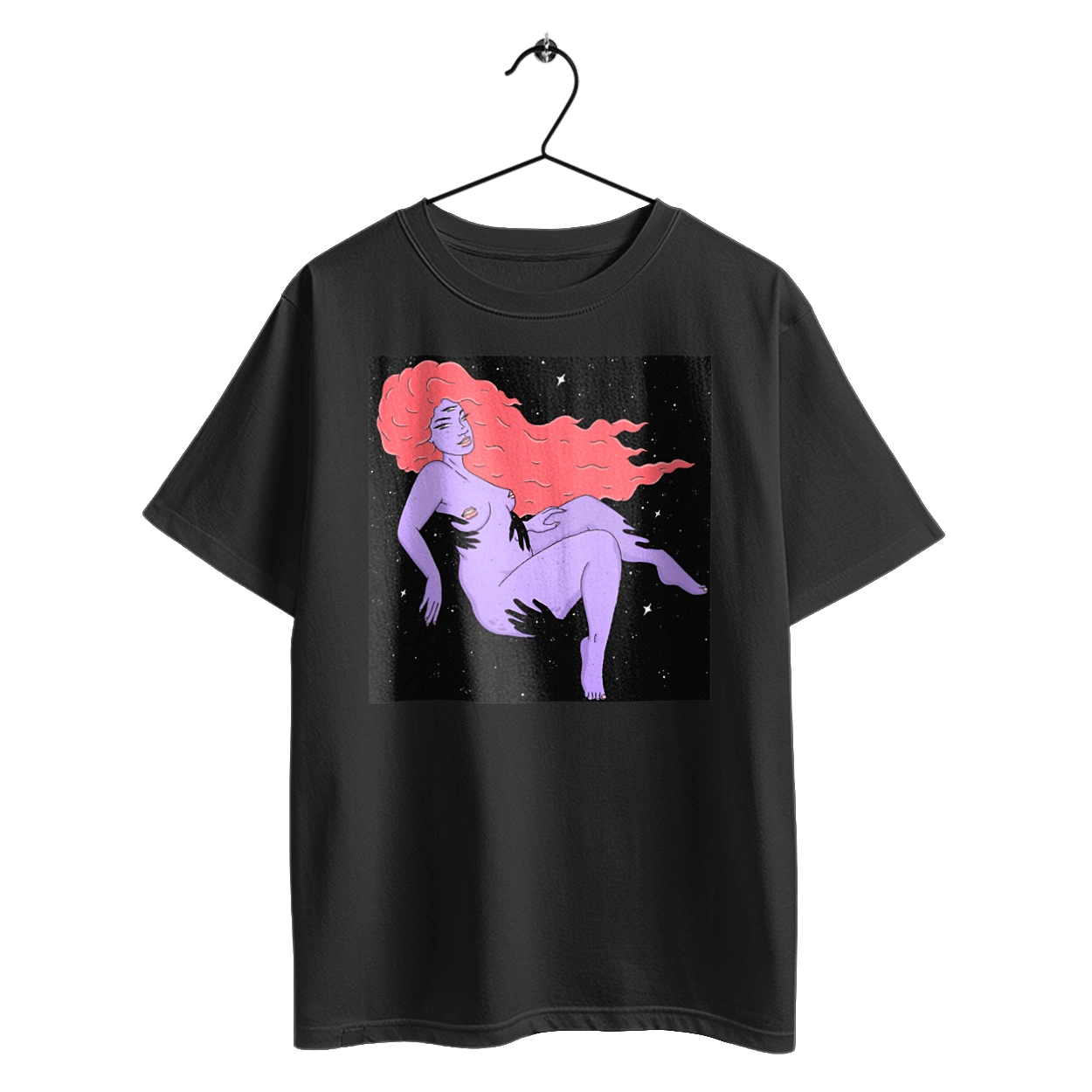 Purple Girl In Black Dire