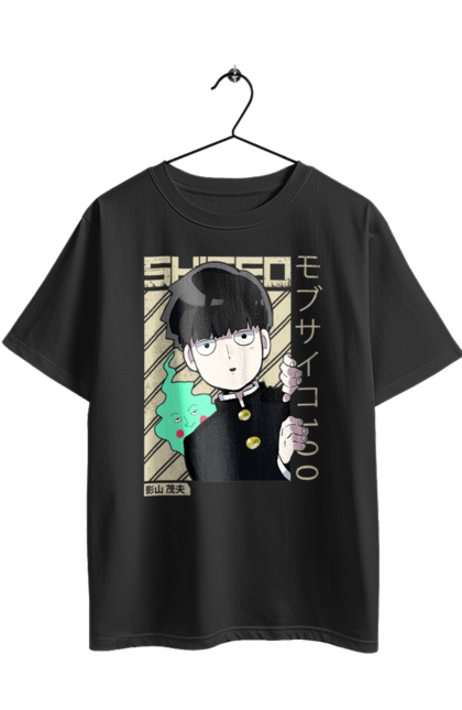 Футболка оверсайз з принтом "Mob Psycho 100". Anime, manga, mob psycho 100, shigeo kageyama, аніме, манга, моб, моб-вар ят 100, сігео кагеяма, шіґео каґеяма. 2070702