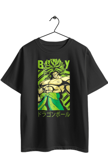 Oversized t-shirt with prints Dragon Ball Broly. Anime, broly, dragon ball, manga, tv series. 2070702