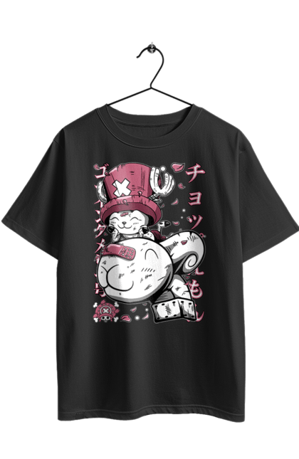 Футболка оверсайз з принтом "Ван Піс Тоні Тоні Чоппер". One piece, аніме, ван пис, манга, пригоди, ранобе, серіал, тоні тоні чоппер, фентезі. 2070702