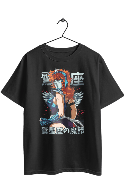 Футболка оверсайз з принтом "Святий Сейя Ігл Марін". Anime, eagle marin, manga, saint seiya, silver saint, аніме, ігл марін, манга, святий сейя, сейя. 2070702