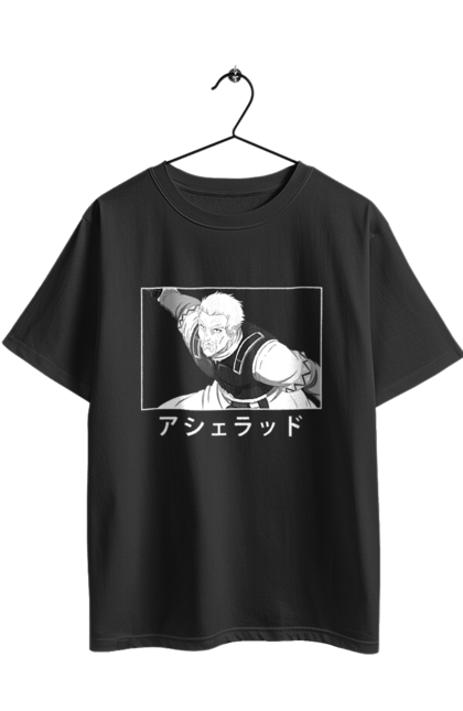 Футболка оверсайз з принтом "Сага про Вінланд Аскеладд". Anime, askeladd, manga, vinland saga, аніме, аскеладд, манга, сага про вінланд. 2070702