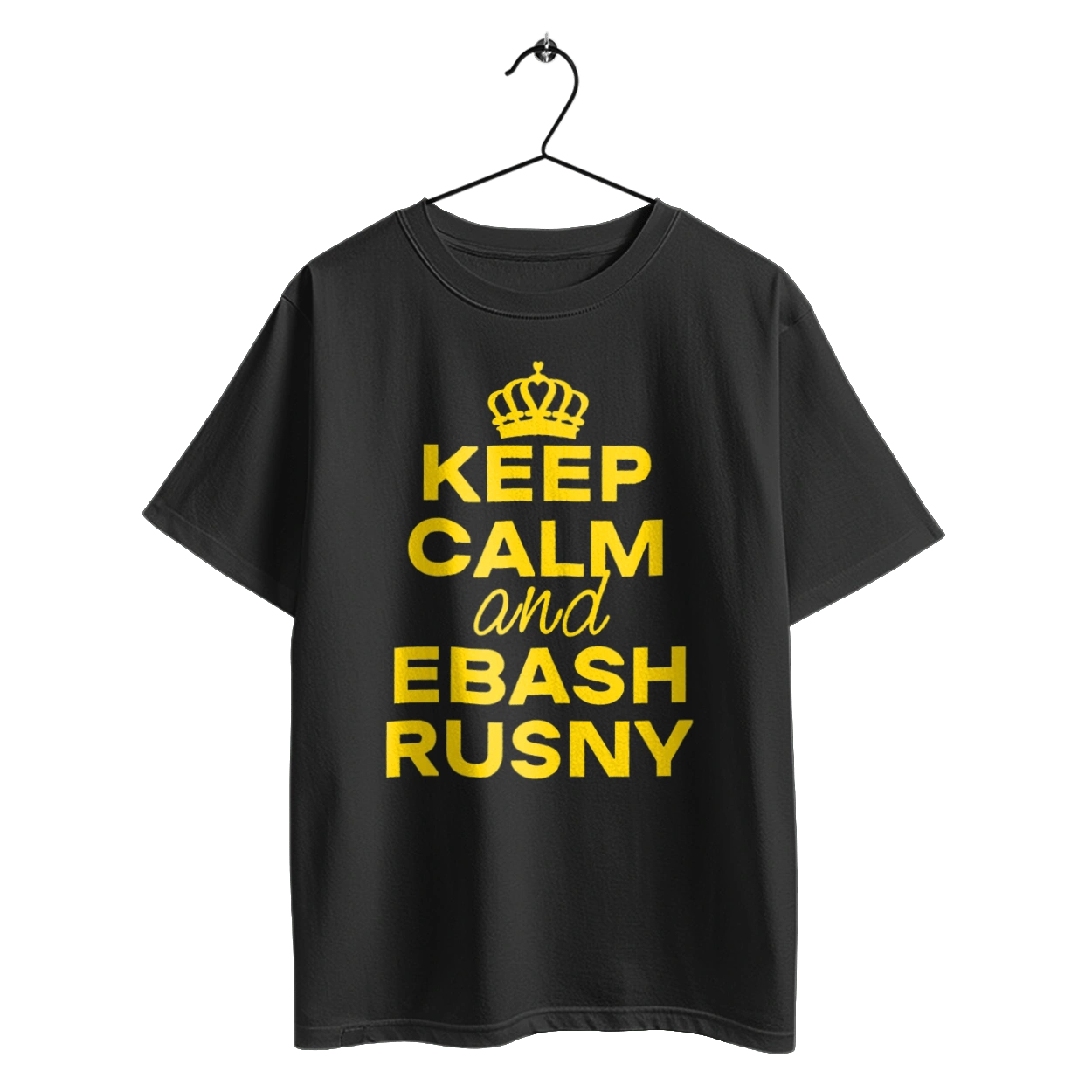 Keep Calm and Ebash Rusny yellow